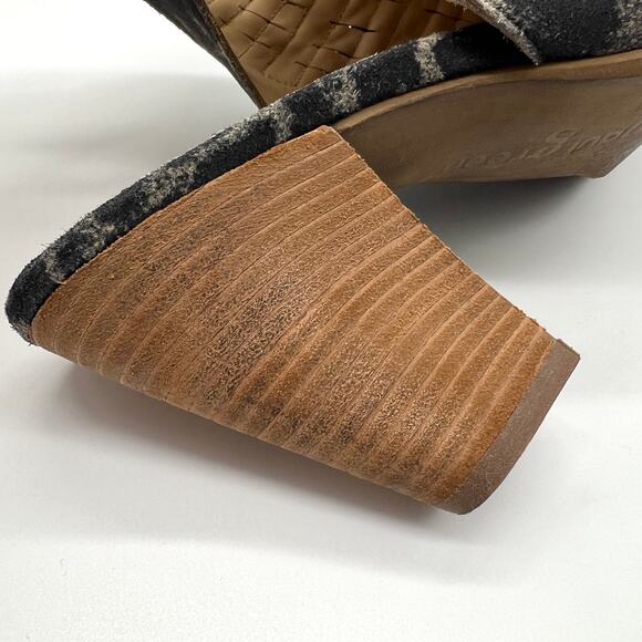 PAUL GREEN Cayanne Peep Toe Bootie Womens 8.5 Leopard Print Leather Slingback - Picture 13 of 14